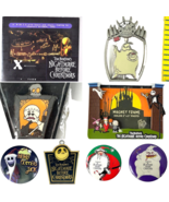 Nightmare Before Christmas Vtg Movie Promo Disney Lot Pins Button Frame ... - $96.59