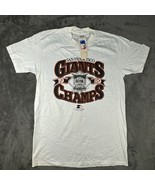Vintage Starter SF Giants Champs Tshirt 1989 Stedman Tag Large Size Whit... - $75.21 CAD