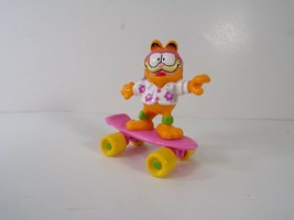 McDonalds Happy Meal Prize #3 Garfield with Rolling Skateboard Figure To... - £4.65 GBP