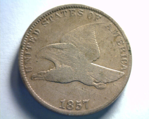 Primary image for 1857 FLYING EAGLE CENT PENNY FINE F NICE ORIGINAL COIN FROM BOBS COINS FAST SHIP