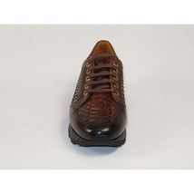 Men's GENIO Turkey Genuine Python Snake Leather Shoes 120197327 Brown image 2