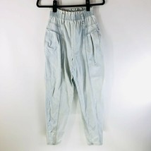 Cherokee Womens Jeans Vintage 90s Pull On High Waist Skinny Light Wash Pleated 7 - £26.69 GBP