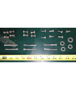 8PP81  ASSORTED SCREWS ET AL, STAINLESS STEEL, 36 PCS, 4MM DRIVE, GOOD C... - $3.88