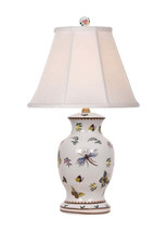 Butterfly Vase Porcelain Lamp 21&quot; - £179.50 GBP