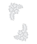 2 Hibiscus Blossom Corners - Coastal Design Series - Etched Decal - For ... - $456.18 MXN
