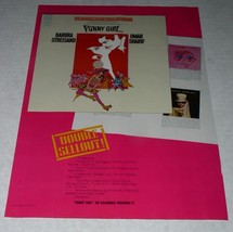 Barbra Streisand Cash Box Magazine Photo Ad Vintage 1968 Funny Girl Soundtrack - £16.11 GBP