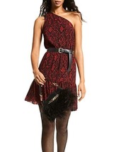 MSRP $165 Michael Kors Soft Python Print Mini Dress Red Size 0 - $57.42