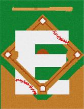 Pepita Needlepoint Canvas: Letter E Baseball, 9&quot; x 11&quot; - £44.76 GBP+