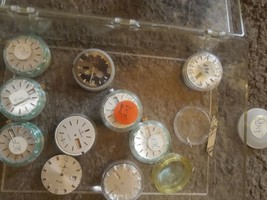 LOT o 10 Vintage 1980's HELBROS ETA Watch Movement Dial National 5 Jewel... - $170.99