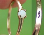 Estate Sale! 10k GOLD solid ring vintage PEARL BEAD size 8 TESTED - $99.99