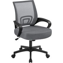 Ergonomic Mid Back Executive Office Chair with Lumbar Support and Rollin... - $75.23+