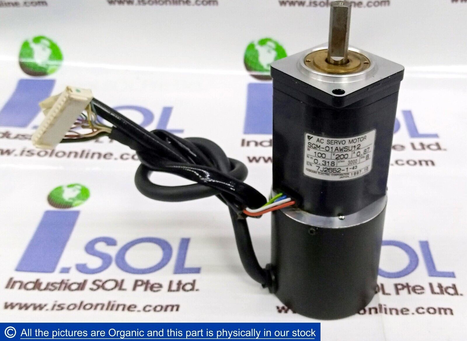 Yaskawa SGM-01AWSU12 Servo Motor 3000 RPM SGM-Series 0.87A SGM01AWSU12 J... - $399.00