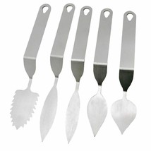 Spatula Stainless Steel Set Kitchen Utensil Scraper Cake Decorating Baki... - £17.52 GBP