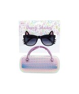 Black Dazey Shades tween Cat Shape Fashion Sunglasses with Case girls ki... - £7.09 GBP