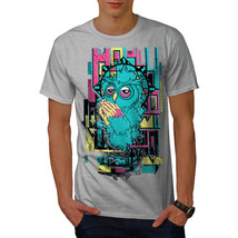 Wellcoda Holly Owl Funky Fashion Mens T-shirt, Wild Graphic Design Printed Tee - £14.95 GBP+