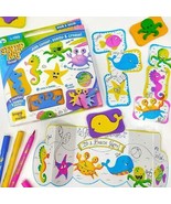 Low Cost Learning Creative Activity Kit Stamp Art Ocean DIY Kids Art Set... - £13.77 GBP