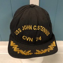 Vintage US NAVY CAP  &quot;USS JOHN C. STENNIS&quot; CVN-74 Made in USA NEW ERA sn... - £42.79 GBP