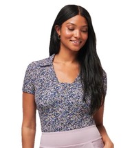 TravisMathew Women&#39;s Where It Counts Short Sleeve Golf Polo Floral Size ... - $49.99