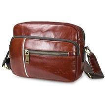 Men&#39;s Messenger Bag Men Genuine Leather Causal Crossbody Bags for Men Men&#39;s Desi - £58.20 GBP