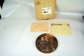 Vintage Knowles Norman Rockwell Collector Plate Evening&#39;s Ease - £8.50 GBP