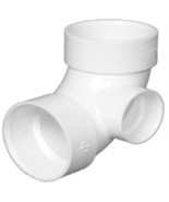 3 in. x 3 in. x 2 in. PVC DWV 90-Degree Hub Hub Elbow with Side Inlet - €28,60 EUR