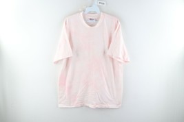Vintage 90s Streetwear Mens Large Distressed Acid Wash Short Sleeve T-Shirt Pink - £27.21 GBP