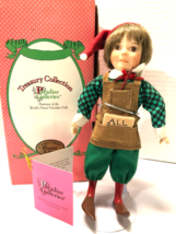 Paradise Galleries CLEVER Christmas 8&quot; Elf Porcelain Doll Retired - £15.56 GBP