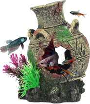 - Aquarium Decorations Vase Jar Jug Sunken Fish Tank Decoration Ornament - $74.24