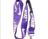 Purple Nike Lanyard Keychain ID Badge Holder Quick release Buckle - $9.99