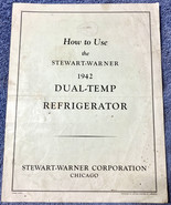 1942 Refrigerator &quot; How to Use &quot; instruction booklet Stewart-Warner appl... - €17,05 EUR