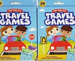 On The Go Wipe-Off Travel Game Cards For Kids with Markers Educational L... - $12.86