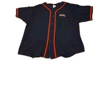 Vintage Atlanta Braves Navy Blue with Red Embroidered Jersey  MLB 90s Me... - $745.59 MXN