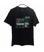 WWE Brock Lesnar Suplex City T Shirt Black Size L Professional Wrestling... - $23.70