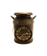 Seth Thomas Brown Milk Can Wall Clock, Antiqued Look w/Dents, Electric, ... - €33,56 EUR