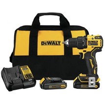 DeWalt ATOMIC 20V MAX Cordless Brushless Compact 1/2 in. Drill/Driver, DCD708C2 - £125.79 GBP