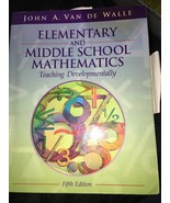 Elementary and Middle School Mathematics-Teaching Developmentally-5th Ed... - £8.70 GBP