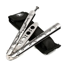 H&amp;S High Quality Dragon Blunt Dull Balisong Butterfly Trainer Knife Pock... - £17.16 GBP