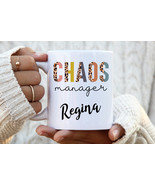 Chaos Manager Mug, Manager Coffee Mug, Boss Day Gift For Women, Manager ... - £13.42 GBP