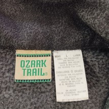 Ozark Trail Men’s Charcoal Heather Full Zip Fleece Outdoors Hiking Jacket Size L image 4
