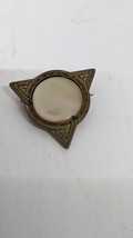 Vintage Early Triangular scatter pin  mother of pearl  BROOCH PIN - £7.13 GBP