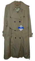 VTG NWT DOMINO 1970&#39;s Khaki 2 in 1 All Season Trench Rain Coat Size 13/14 - $32.67