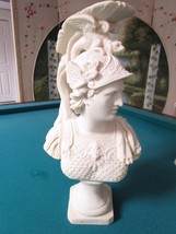 Vintage Nouveau Made In Italy, Mars God Bust Statue Chalkware Plaster Ceramic - £195.56 GBP