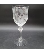 Rare HTF Fostoria Crystal Daisy 6013 324Optic Etched Water Wine Goblet G... - $549.54 MXN