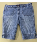 Gloria Vanderbilt Skimmer Capri Shorts Women’s 18W Blue - $458.11 MXN