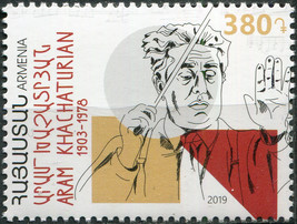 Armenia 2019. Aram Khachaturian (1903-1978), Composer (MNH OG) Stamp - £1.56 GBP