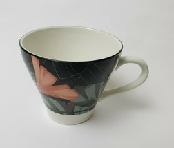 Sango Tea Cup Mug Michael Markham 367034 Artistica Black Multi-Color Floral - £11.82 GBP