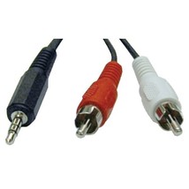 Tripp Lite P314-012 3.5mm Stereo to 2 RCA Audio Y-Splitter Adapter (12ft) - $31.40