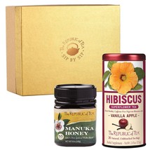 The Republic of Tea - Manuka Honey &amp; Hibiscus Vanilla Apple Gift - £20.00 GBP