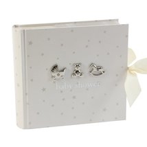 Bambino by Juliana Baby Shower Photo Album, 50 Pages, White - £17.63 GBP