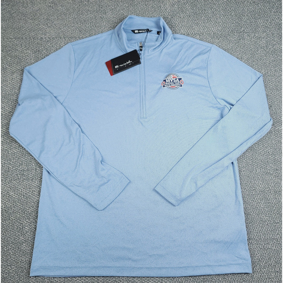 Travis Mathew Shirt Men&#39;s Large Coto Performance Quarter Zip Pullover TM... - $24.95